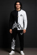 2 Pcs Men's Polyester Printed Track-Suit