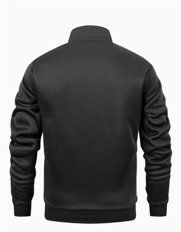 2 Pcs Men's Fleece Plain Zipper Track-Suit